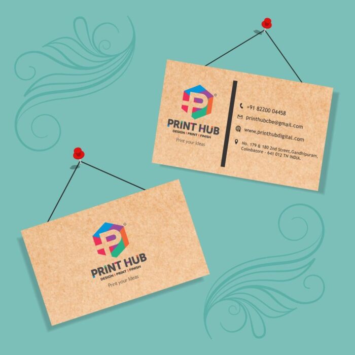 Brown Kraft Business Cards printing for enhance your brand