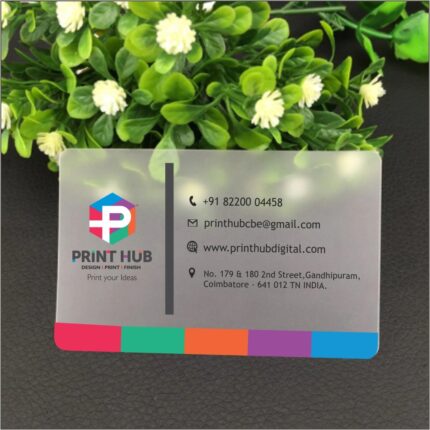 Showcase your business Uniqe with Transparent Business card